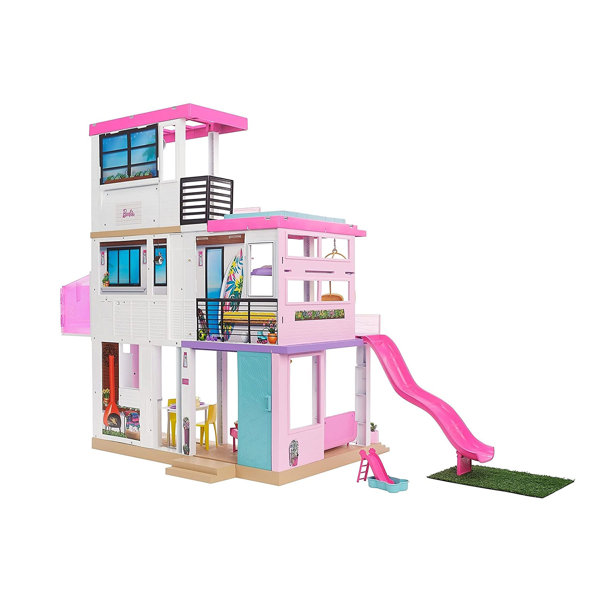 Barbie Dreamhouse Doll House Playset House With 75 Accesssories